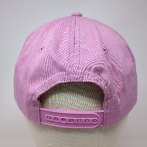 New Balance Snapback Hat Pink One Size Adjustable Outdoor Vent Holes - Picture 6 of 8